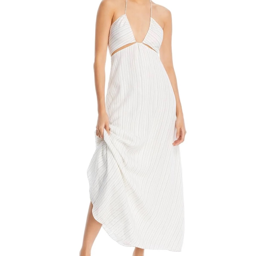 ✨NWT✨ Rebecca Taylor Women's Stripe Halter Dress- Sz 14